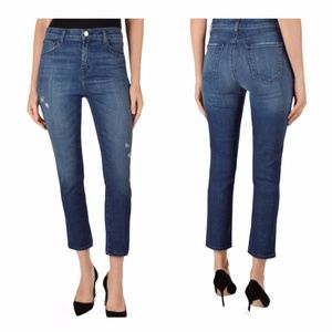 J Brand Ruby High-Rise Crop Cigarette Jeans